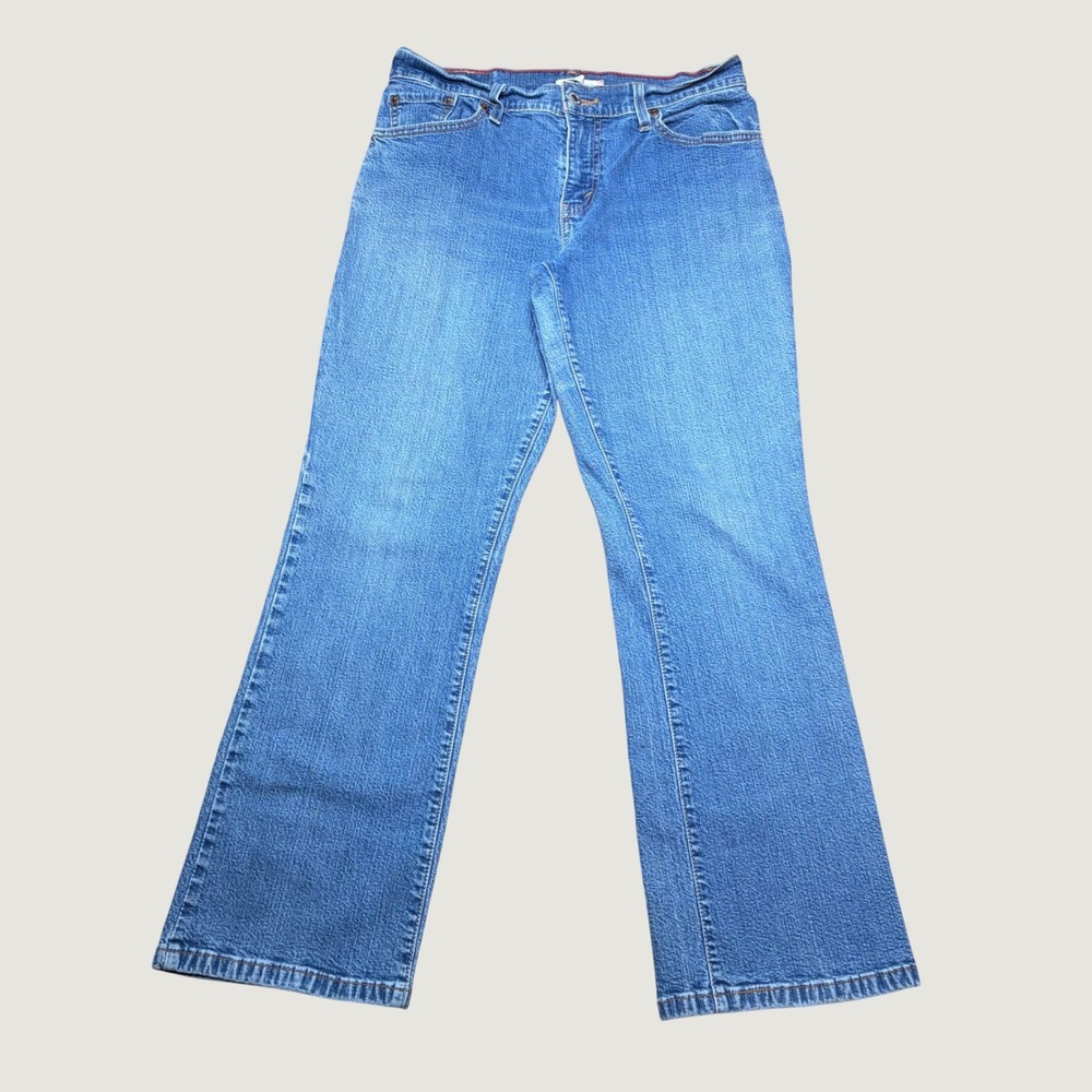 Levis 550 Relaxed Fit Straight Leg Jeans Medium Wash Blue 10M P Womens